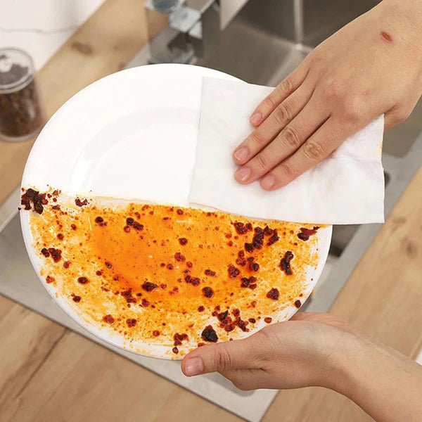 Disposable Kitchen Cleaning Wipes | Grease & Stain Remover Wet Wipes - Saadiq.pk
