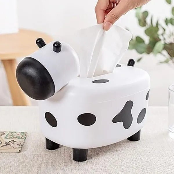 DIY Cow Tissue Box – Cute & Durable ABS Tissue Holder - Saadiq.pk
