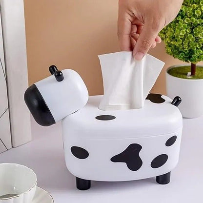 DIY Cow Tissue Box – Cute & Durable ABS Tissue Holder - Saadiq.pk
