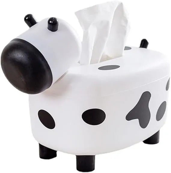 DIY Cow Tissue Box – Cute & Durable ABS Tissue Holder - Saadiq.pk
