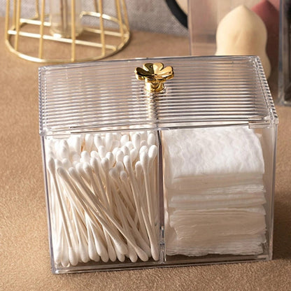 Double Multifunction Makeup Cotton Pad Box – Vanity Organizer - Saadiq.pk