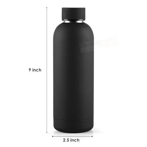 Double Wall Stainless Steel Water Bottle 500ML – Leakproof Thermal Flask for Gym & Sports - Saadiq.pk