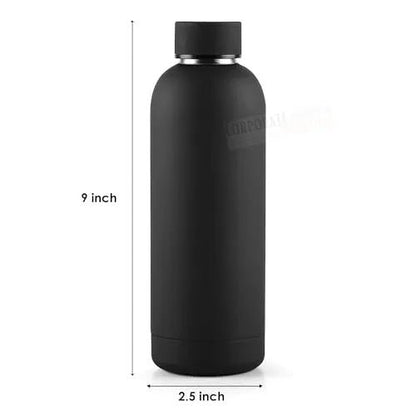 Double Wall Stainless Steel Water Bottle 500ML – Leakproof Thermal Flask for Gym & Sports - Saadiq.pk