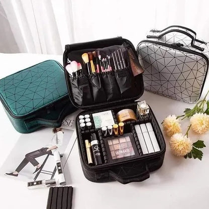 Waterproof Travel Makeup Storage Bag with Pouch – Large Capacity Toiletries & Cosmetic Organizer for Women