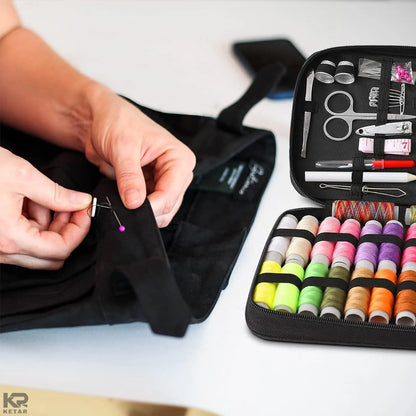 95-Piece Portable Sewing Kit – Complete Toolbox for Beginners & Professionals
