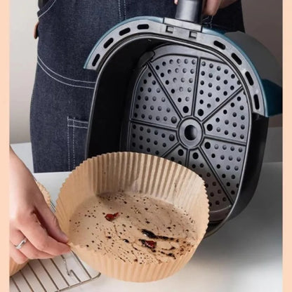 Disposable Air Fryer Paper Liner – 50 Pcs Non-Stick & Heat Resistant