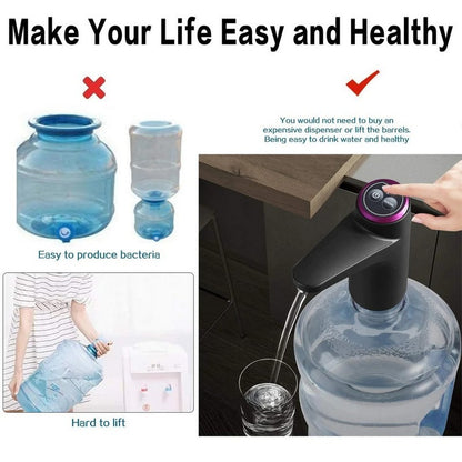 USB Rechargeable Water Dispenser Pump – Portable & Easy One-Click Operation
