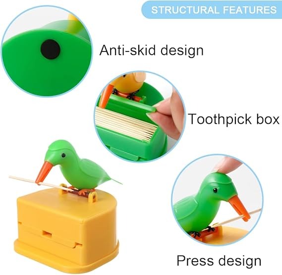 Toothpick Dispensers Bird Shaped