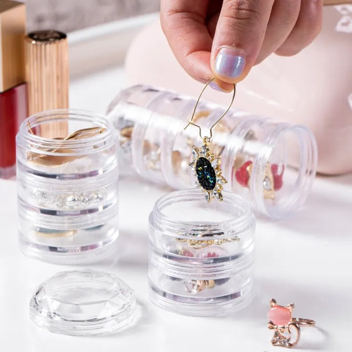 Multilayer mini jewellery organizer