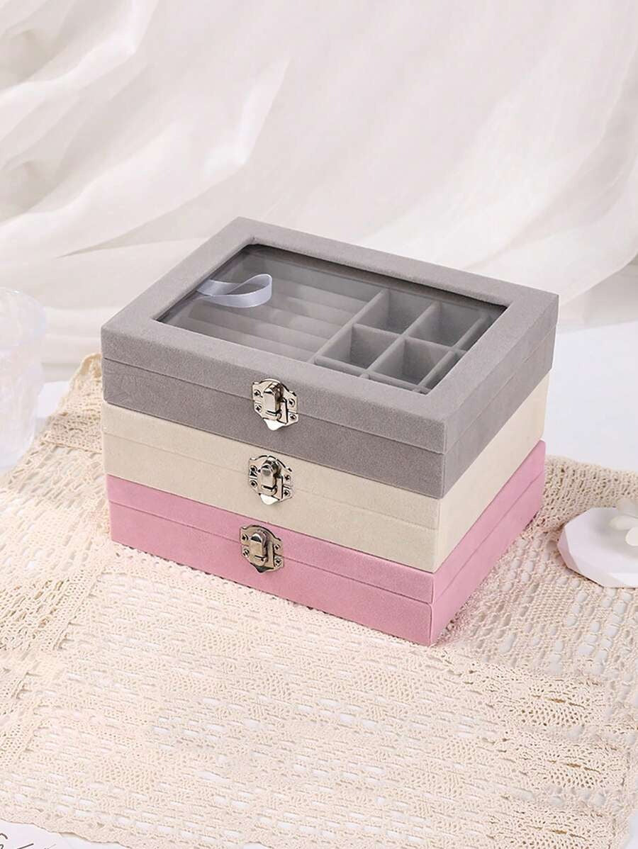 Velvet Ring And Earings Organizer