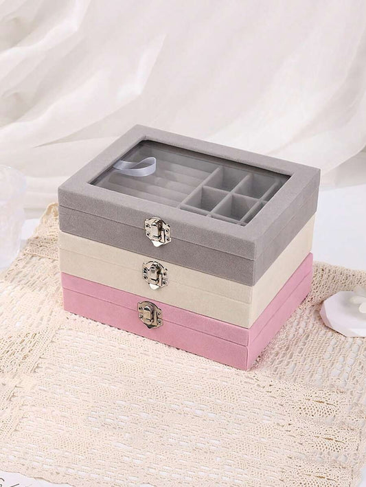 Velvet Ring And Earings Organizer