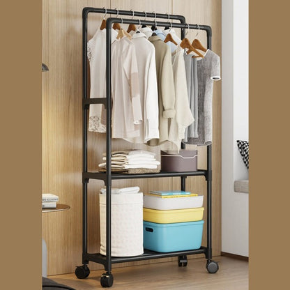 Shelving Cloth Hanging Rack – Multi-Layer Clothes Organizer