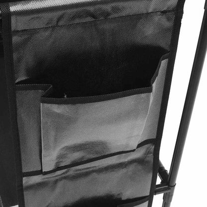 Double Row Shoe Rack With Side Pocket – Space-Saving Footwear Organizer