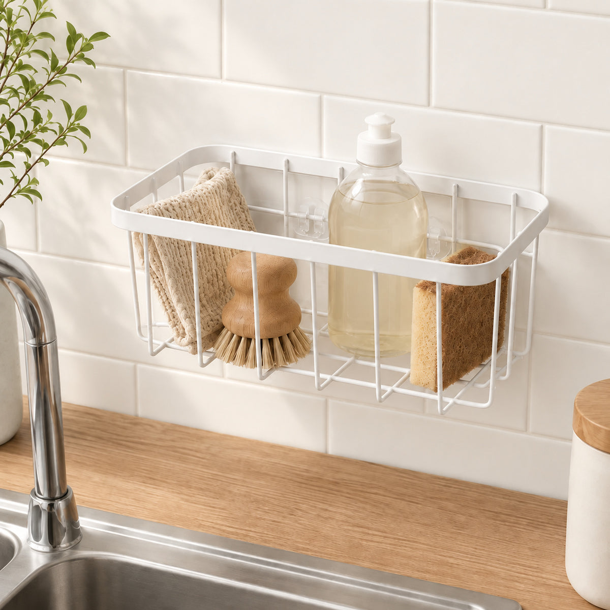 Multi-Function Wall-Mounted Storage Caddy