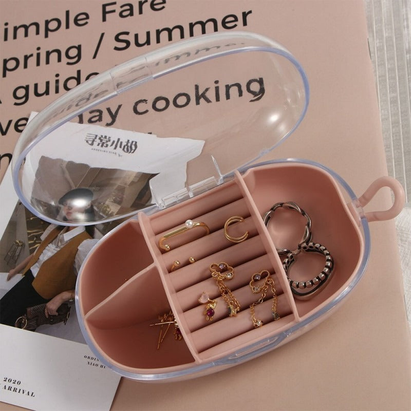 Transparent Multifunctional Fashion Travel Mini Jewelry Box