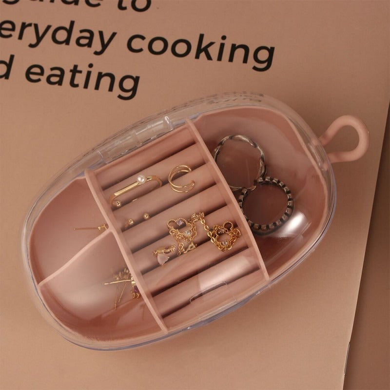 Transparent Multifunctional Fashion Travel Mini Jewelry Box