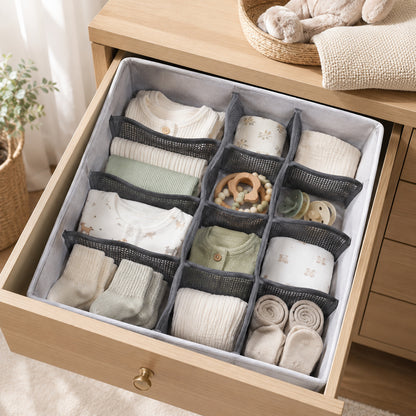 12-Grid Drawer Organizer for Accessories