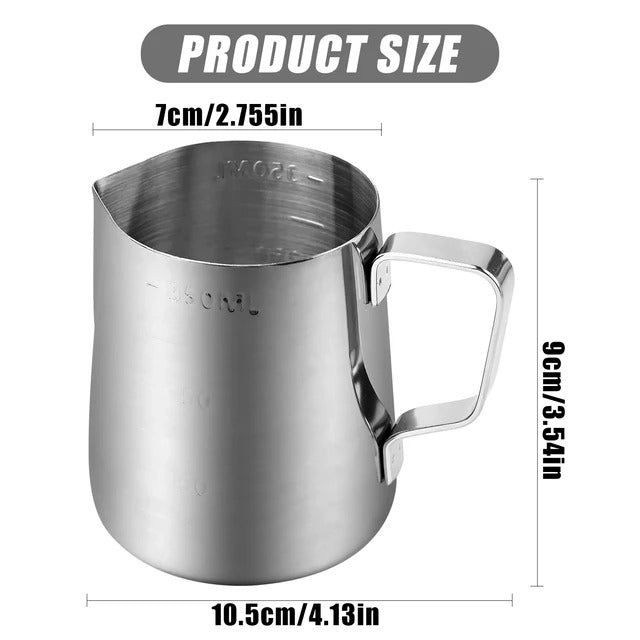 Milk Jug 500ml/12 fl.oz, 304 Stainless Steel Milk Pitcher