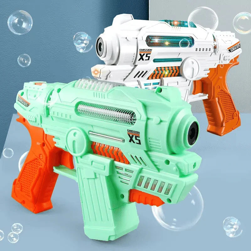 Electric Bubble Gun with Lights and Music – Automatic Bubble Blaster Toy for Kids