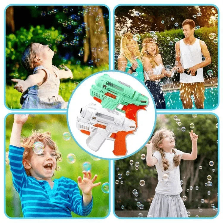Electric Bubble Gun with Lights and Music – Automatic Bubble Blaster Toy for Kids