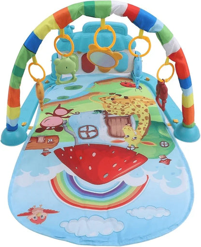 Baby Activity Play Gym with Hanging Toys, Infant Play Mat 0+ Months, Sensory & Motor