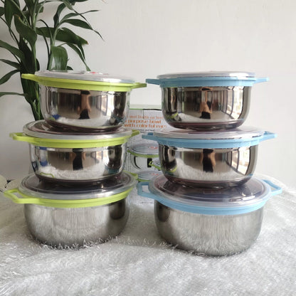 3-Piece Stainless Steel Mixing Bowls – Durable & Multi-Purpose Kitchen Set