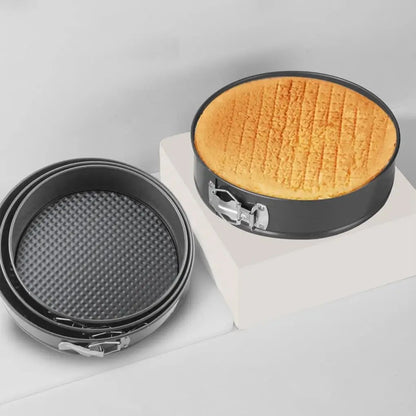 3-Piece Round Cake Pan Set – Non-Stick Baking Pans for Layered & Tiered Cakes