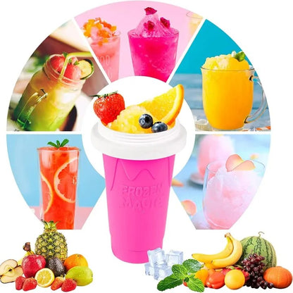 Frozen Magic Slushy Maker Cup – DIY Smoothie & Ice Slush Cup