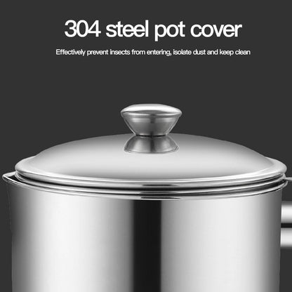 Oil Filter Pot with Tray – Stainless Steel Grease Storage Container