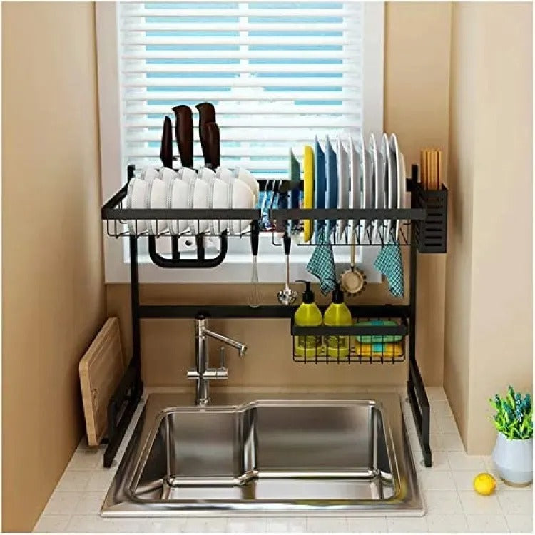 Dish Drainer Holder Stainless Steel Kitchen Rack