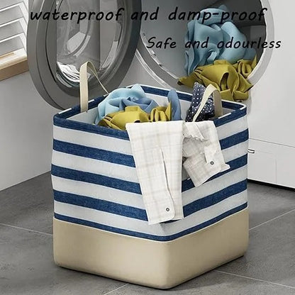 Fabric Laundry Storage Bag – Foldable Dirty Clothes Organizer