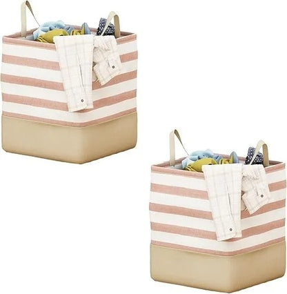 Fabric Laundry Storage Bag – Foldable Dirty Clothes Organizer