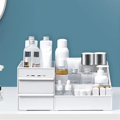 Dressing Table Makeup Organizer – Multi - Compartment Storage Box - Saadiq.pk