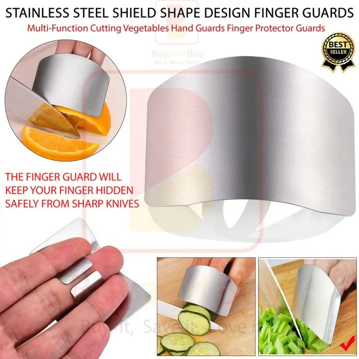 Portable Finger Guard Stainless Steel Finger Guard Safe Vegetable Cutter