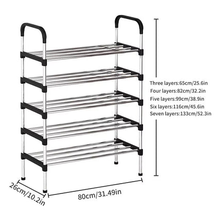 Easy Assemble Shoes Shelf (5 and 6 Layers) - Saadiq.pk