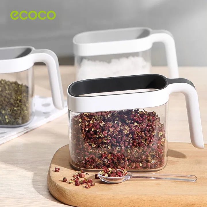 Ecoco Kitchen Spice Organizer – Wall Mounted 3 Container Storage Box - Saadiq.pk