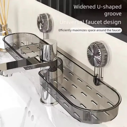 No-Drill Bathroom Storage Rack