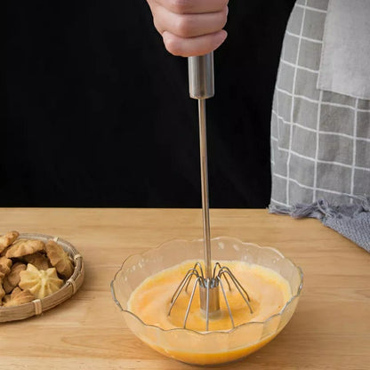 Egg Beater Stainless Steel Manual Hand Mixer – Kitchen Essential - Saadiq.pk