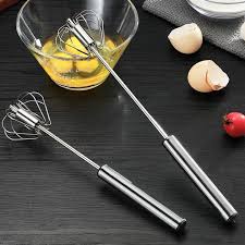 Egg Beater Stainless Steel Manual Hand Mixer – Kitchen Essential - Saadiq.pk