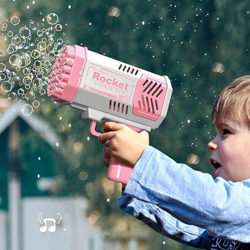 Electric Bazooka Bubble Gun Toy | Automatic Bubble Blaster for Kids - Saadiq.pk