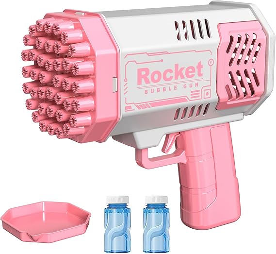 Electric Bazooka Bubble Gun Toy | Automatic Bubble Blaster for Kids - Saadiq.pk