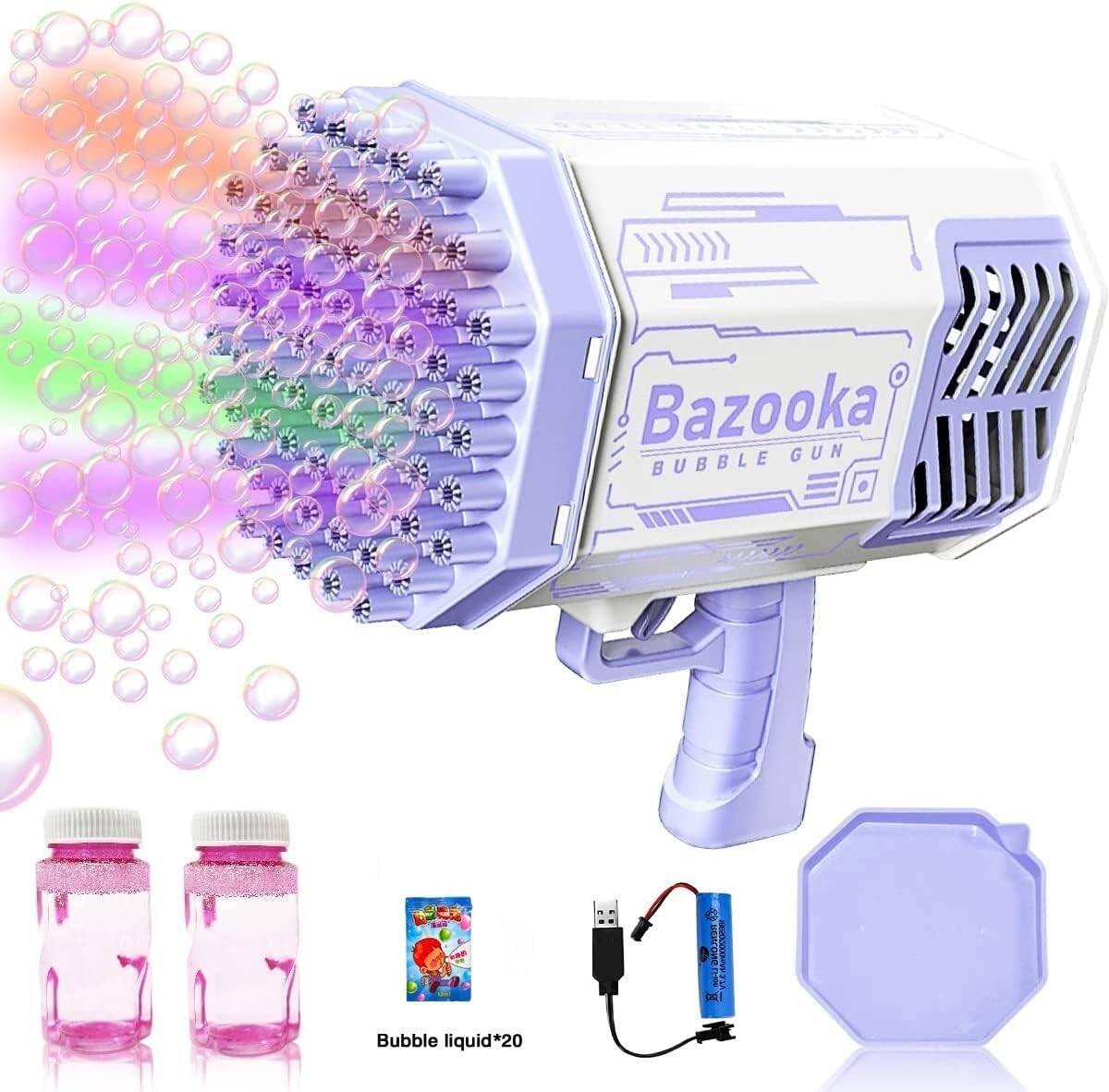 Electric Bazooka Bubble Gun Toy | Automatic Bubble Blaster for Kids - Saadiq.pk
