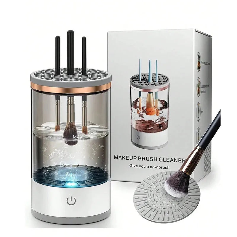 Electric Makeup Brush Cleaner Machine USB Automatic Cosmetic Brush Washer & Dryer