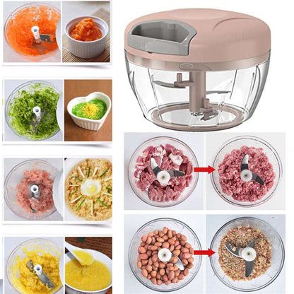 Eotia 300ML / 400ML Manual Vegetable Chopper – Hand Pull Food Processor - Saadiq.pk