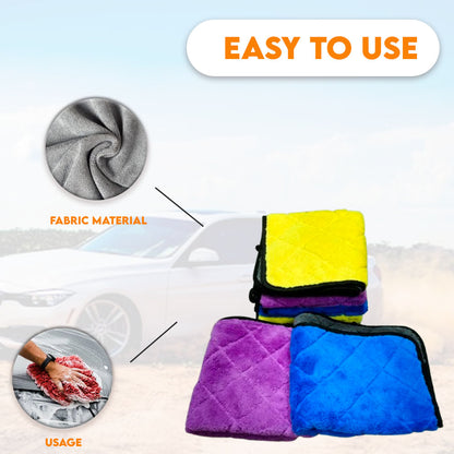 Premium Microfiber Car Cleaning Towel – Super Absorbent & Scratch-Free