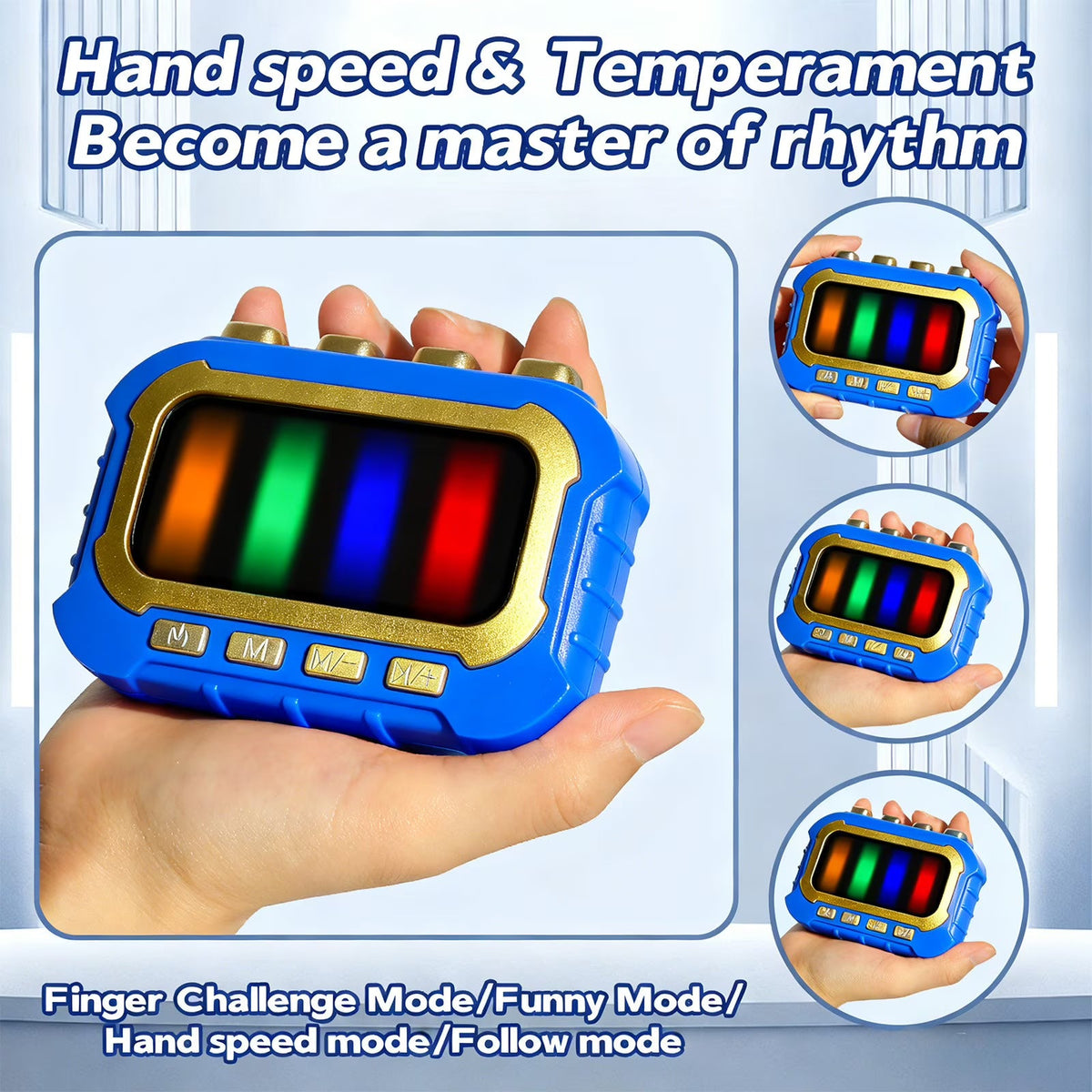 Rhythm Master Sound & Light Game | 4 Modes Interactive Handheld Toy