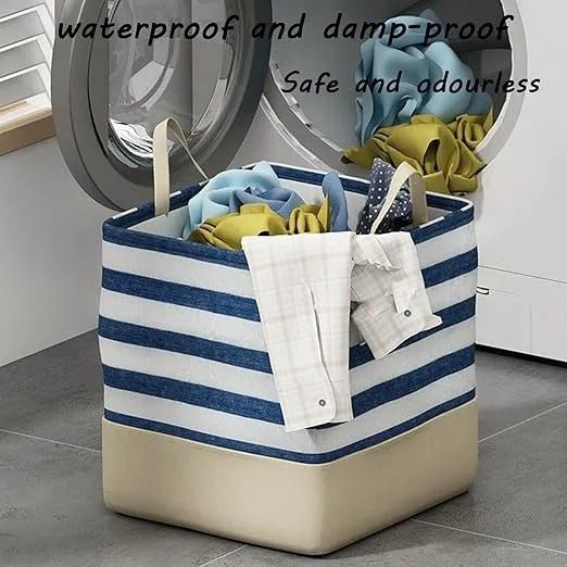 Fabric Laundry Storage Bag – Foldable Dirty Clothes Organizer - Saadiq.pk
