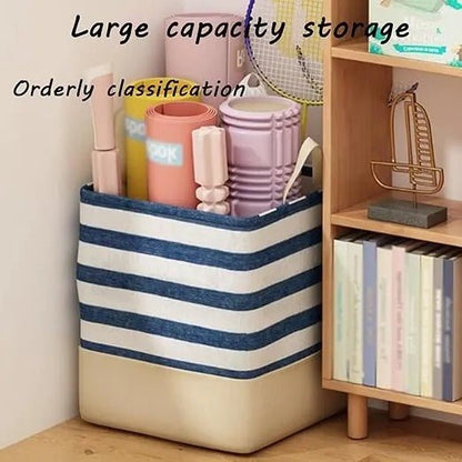 Fabric Laundry Storage Bag – Foldable Dirty Clothes Organizer - Saadiq.pk