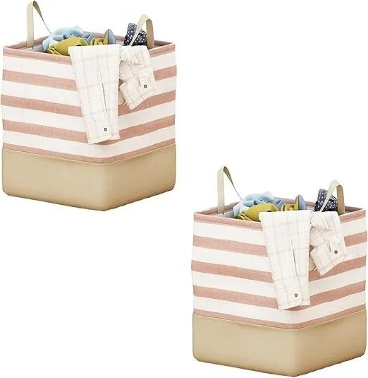 Fabric Laundry Storage Bag – Foldable Dirty Clothes Organizer - Saadiq.pk