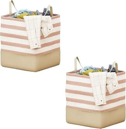 Fabric Laundry Storage Bag – Foldable Dirty Clothes Organizer - Saadiq.pk